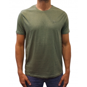 T-shirt manches courtes col rond logo t-shirt col rond kaki face