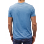 t-shirt col rond bleu clair dos