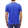 t-shirt col rond bleu roi dos