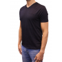 t-shirt col V noir profil