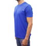 t-shirt col rond bleu roi profil