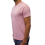 t-shirt col V rose profil