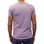 t-shirt col V violet dos