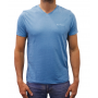 t-shirt col V bleu clair dos