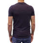 t-shirt col V bleu marine dos