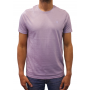 t-shirt col rond violet face