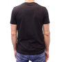 t-shirt col rond noir dos