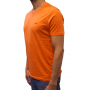 t-shirt col rond orange profil