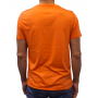 t-shirt col rond orange dos