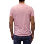 T-shirt col boutonné rose dos