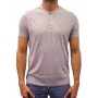 SHORT SLEEVE T-shirt buttoned collar