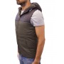 Chaqueta sin mangas de dos tonos
