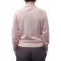 pull col roulé rose dos