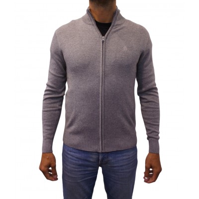 Pull full zip gris face