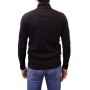 pull col demi zip noir dos