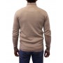 pull col demi zip beige dos