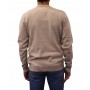 pull col rond beige dos