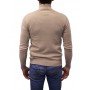 pull col montant beige dos