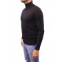 pull col montant noir profil