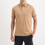 Man polo CERRUTI 1881 Padova in 100% cotton with contrast collar, short sleeves and embroidered logo. Available in several color