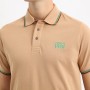 Man polo CERRUTI 1881 Padova in 100% cotton with contrast collar, short sleeves and embroidered logo. Available in several color