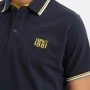 Man polo CERRUTI 1881 Padova in 100% cotton with contrast collar, short sleeves and embroidered logo. Available in several color