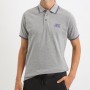 Mann Polo CERRUTI 1881 Padua in 100% Baumwolle mit Kontrastkragen, kurzen Ärmeln und gesticktem Logo. Erhältlich in mehreren Far