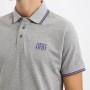 Man polo CERRUTI 1881 Padova in 100% cotton with contrast collar, short sleeves and embroidered logo. Available in several color