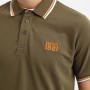 Man polo CERRUTI 1881 Padova in 100% cotton with contrast collar, short sleeves and embroidered logo. Available in several color