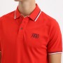 Mann Polo CERRUTI 1881 Padua in 100% Baumwolle mit Kontrastkragen, kurzen Ärmeln und gesticktem Logo. Erhältlich in mehreren Far