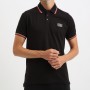 Mann Polo CERRUTI 1881 Padua in 100% Baumwolle mit Kontrastkragen, kurzen Ärmeln und gesticktem Logo. Erhältlich in mehreren Far