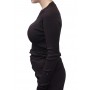 Pull tresse femme col rond