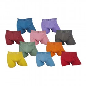 Lot de 10 boxers colorés Lot de 10 boxers colorés