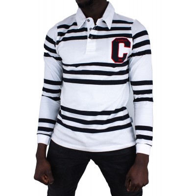 CERRUTI 1881 Polo manches longues rayures