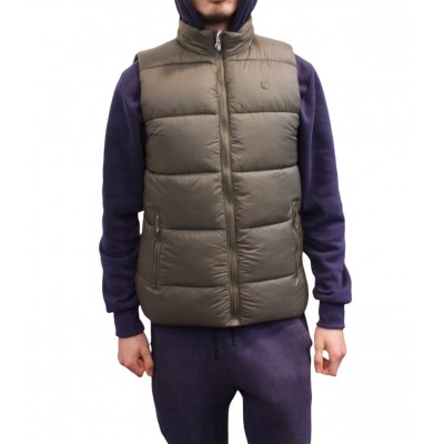 Zip sleeveless jacket