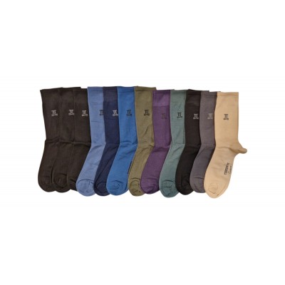 Lot de 12 paires de chaussettes colorées Fil d'Ecosse