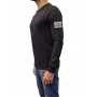 Sweatshirt round neck shoulder logo
