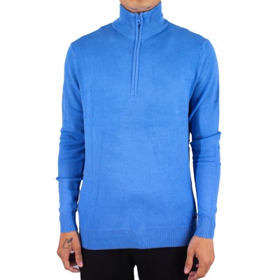 10258 Pull half ZIP Bleu face