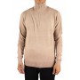 10258 Pull half ZIP Beige face