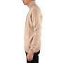 10258 Pull half ZIP Beige profil