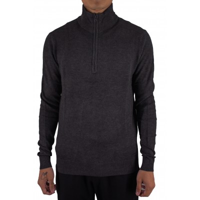 10258 Pull half ZIP Anthracite face