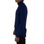 10258 Pull half ZIP Bleu marine profil