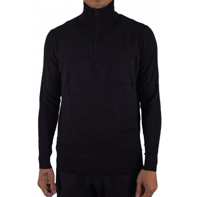 10258 Pull half ZIP Noir face