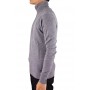 10258 Pull half ZIP Gris profil