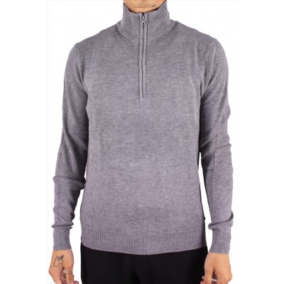 10258 Pull half ZIP Gris face