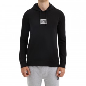 Sweat-shirt logo carré avec capuche Sweat-shirt logo carré avec capuche