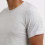 T-shirt manches courtes col rond zoom gris