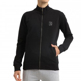 Veste de jogging avec logo carré à l'avant Veste homme noir Cerruti 1881