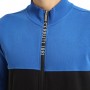 Camisola zíper com capuz de dois tons