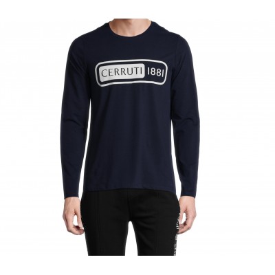 T-shirt manches longues CERRUTI calvados bleu